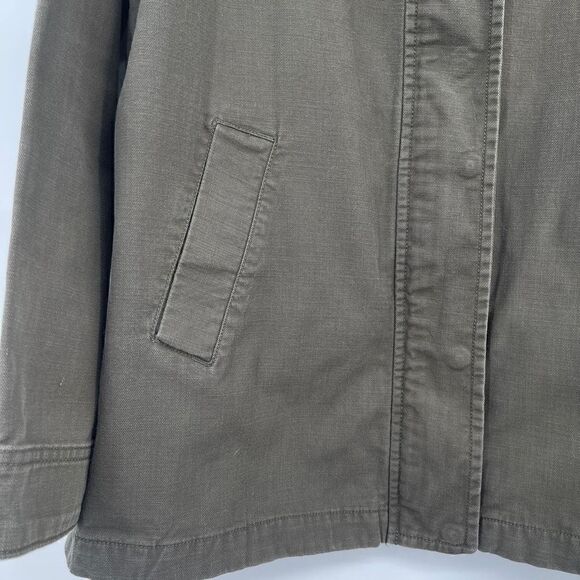 The North Face Green Cotton Shipler Full-Zip Anorak Hooded Jacket Size Large - Picture 2 of 10